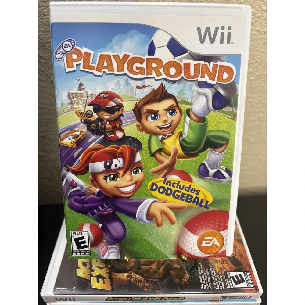 Lot of 4 Wii Games~World of Zoo~Playground~Active Life Explorer~Just Dance Kids